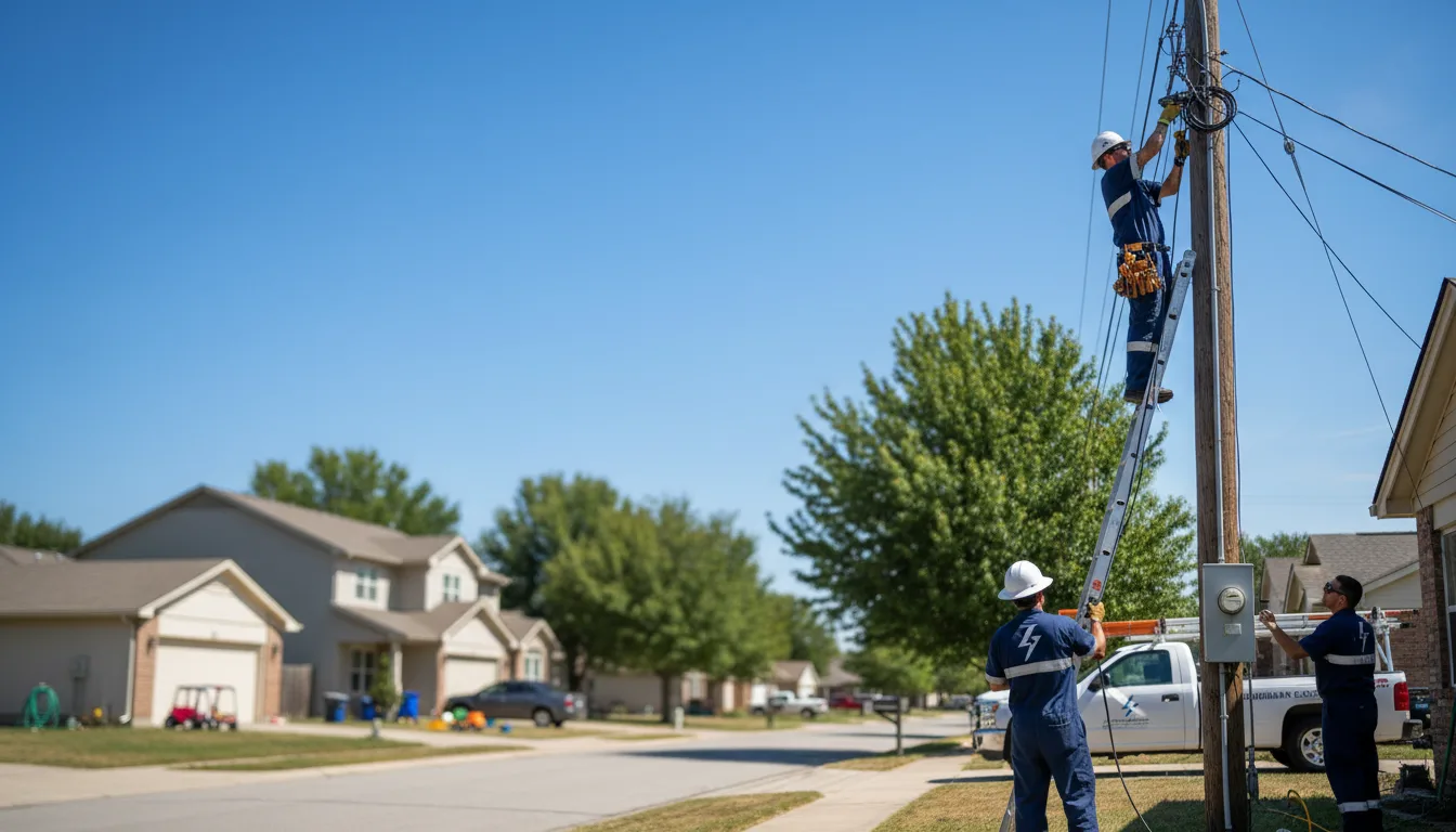 Residential electrician providing installation services in Alma, KS